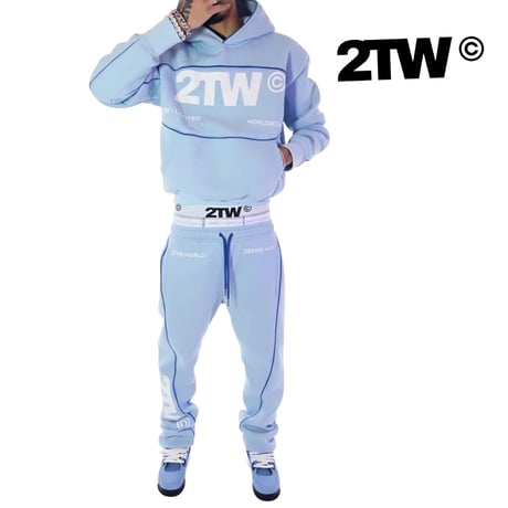 2TW®︎ /  Hoodie + Pants (SET UP)   Blue