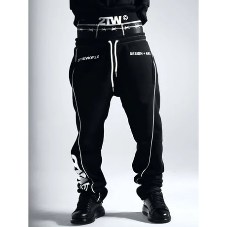 2TW®︎ /  Hoodie + Pants (SET UP)  BLACK