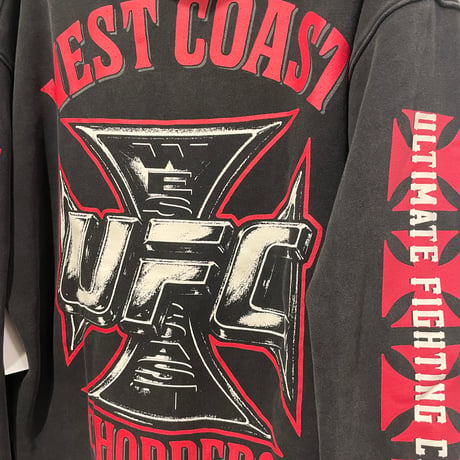 West Coast Choppers ✖︎ UFC / Logo Hoodie "Vintage BLACK"