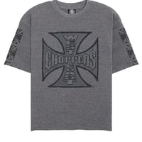 West Coast Choppers/CUT OFF Short thermal Tee "GRAY