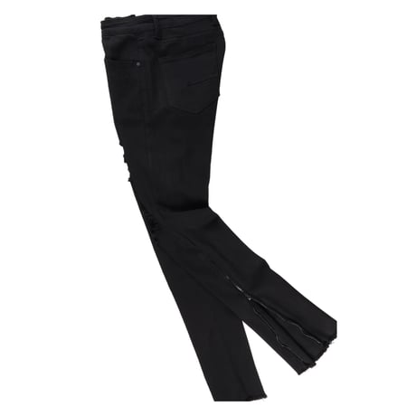 RockStar Original / Ferg Zip Stacked denim "BLACK"