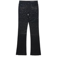 RockStar Original /  Studs Flare denim "BLACK"