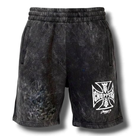 West Coast Choppers/ Logo Shorts  (Vintage Black)