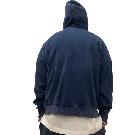 West Coast Choppers/ Logo Hoodie "Wash Navy"