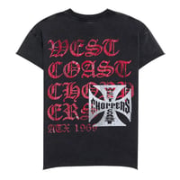 West Coast Choppers/CUT OFF Short  Tee "Vintage Black"