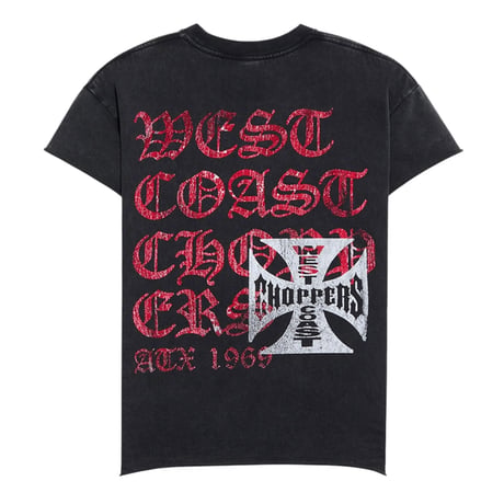 West Coast Choppers/CUT OFF Short  Tee "Vintage Black"