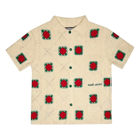 6th NBHD / Crochet Knit  Shirts (CREAM)