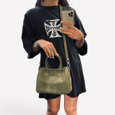 REMAKE BOSTON SHOULDER BAG  (military green)