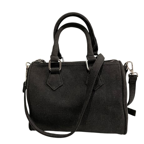 REMAKE BOSTON SHOULDER BAG  (wash black)