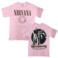 NIRVANA/Official  NeverMind Tshirts  "Wash Pink”