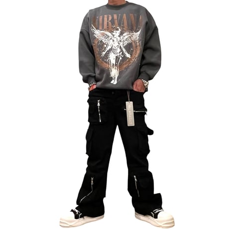 NIRVANA/Official Crewneck "Washed Gray"
