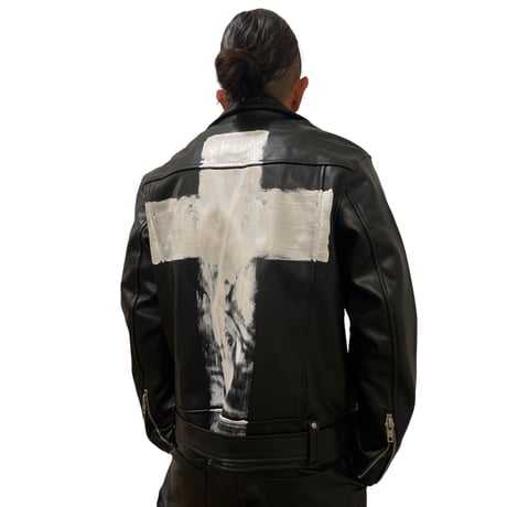 By The R/ Cross Paint Riders Jacket