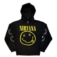 NIRVANA/Official Smile Zip hoodie