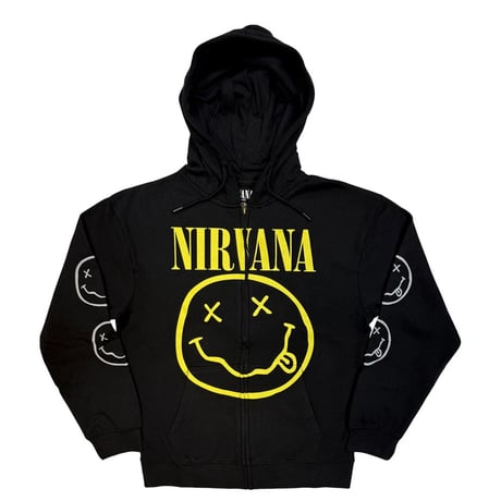 NIRVANA/Official Smile Zip hoodie