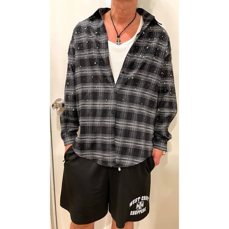 Mismatch NYC/Rhinestone Flannel  Shirts