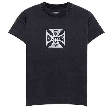 West Coast Choppers/CUT OFF Short  Tee "Vintage Black"