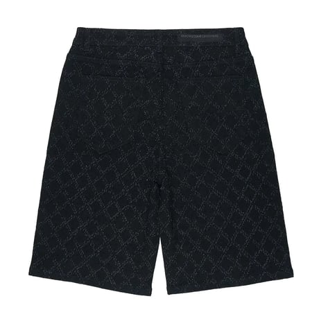 RockStar Original /  Rhinestone Short denim "BLACK"