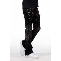 RockStar Original /  Studs Flare denim "BLACK"