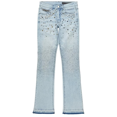 RockStar Original /  Studs Flare denim "BLUE"
