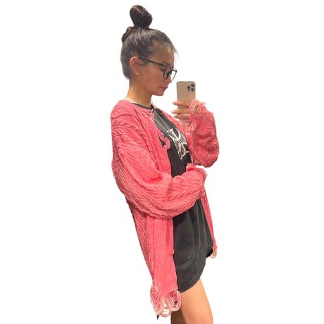 Mismatch NYC/ Spray long knit cardigan