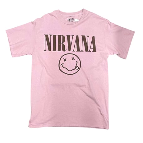 NIRVANA/Official  NeverMind Tshirts  "Wash Pink”