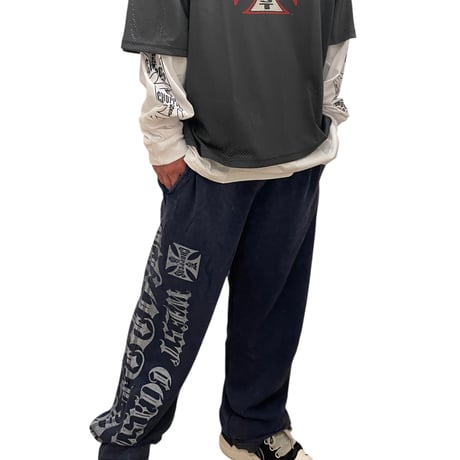 West Coast Choppers/ Logo Hoodie "Wash Navy"