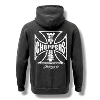 West Coast Choppers/ Logo Hoodie  (Vintage Black)