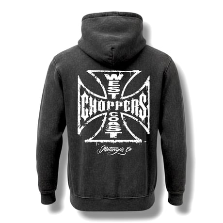 West Coast Choppers/ Logo Hoodie  (Vintage Black)