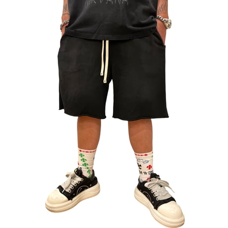 Mismatch NYC/Washed Shorts  (Black/Gray/Pink/Blue)
