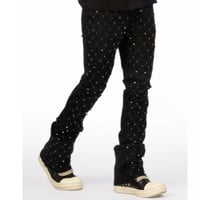 RockStar Original /  Rhinestone Flare denim "BLACK"