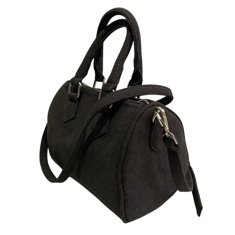 REMAKE BOSTON SHOULDER BAG  (wash black)
