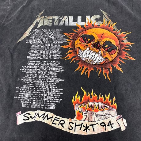 METALLICA /Official   Summer Shit Tshirts  "Wash BLACK”