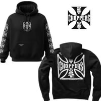West Coast Choppers/ W.C.C Logo Hoodie "BLACK"