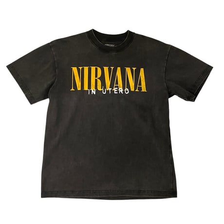 NIRVANA/Official  Utero Tshirts  "Wash BLACK”