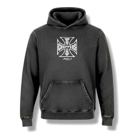 West Coast Choppers/ Logo Hoodie  (Vintage Black)