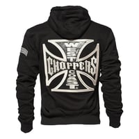 West Coast Choppers/ W.C.C Zip Up Hoodie "BLACK"