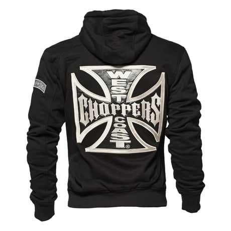West Coast Choppers/ W.C.C Zip Up Hoodie "BLACK"