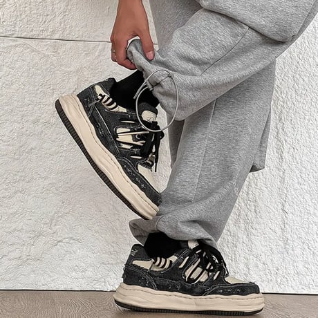 Psylos1 / FGMM demim sneaker BLACK