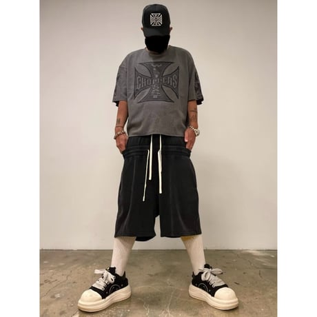 West Coast Choppers/CUT OFF Short thermal Tee "GRAY