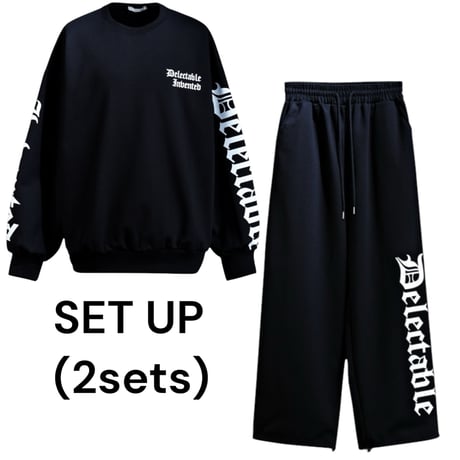 By The R/ Cotton Set UP  (2sets) BLACK