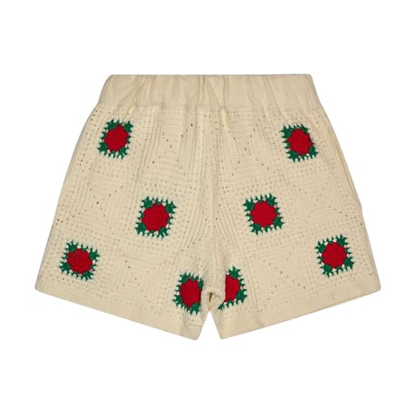 6th NBHD / Crochet Knit  Shorts (CREAM)