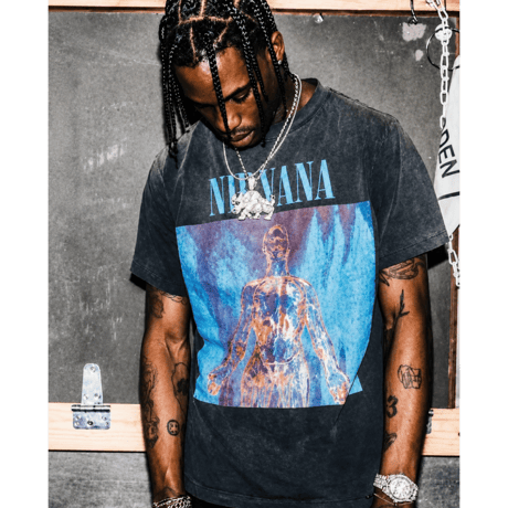 NIRVANA/Official  Tshirts  "Wash BLACK”