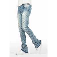 RockStar Original /  Rhinestone Flare denim "BLUE"