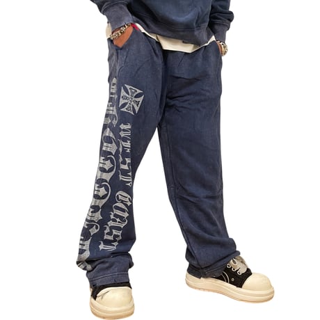 West Coast Choppers/ Logo Hoodie "Wash Navy"