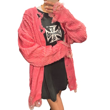 Mismatch NYC/ Spray long knit cardigan
