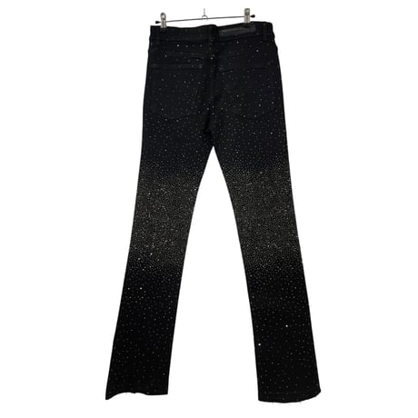 RockStar Original /  Studs Flare denim "BLACK"