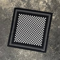 【 LONG SET ORIGINAL 】LSD-147 “CROSS CHECKER” BANDANA ( BLACK × WHITE )
