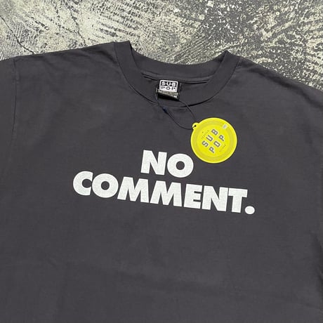 【 SUB POP RECORDS 】“NO COMMENT.” S/S T-SHIRT ( USED BLACK )