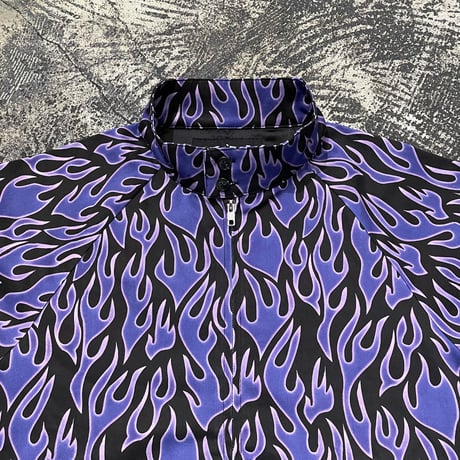 【 LIFE’S A BEACH 】“FLAME” SWING TOP ( BLACK × PURPLE )