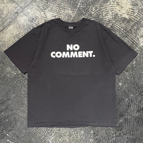 【 SUB POP RECORDS 】“NO COMMENT.” S/S T-SHIRT ( USED BLACK )